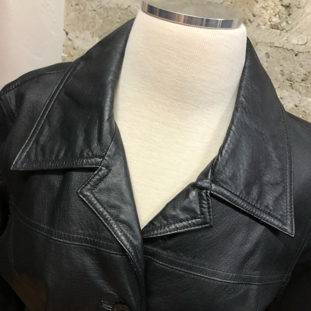 Jacqueline Ferrar Women’s Black Genuine Leather Jacket size Small